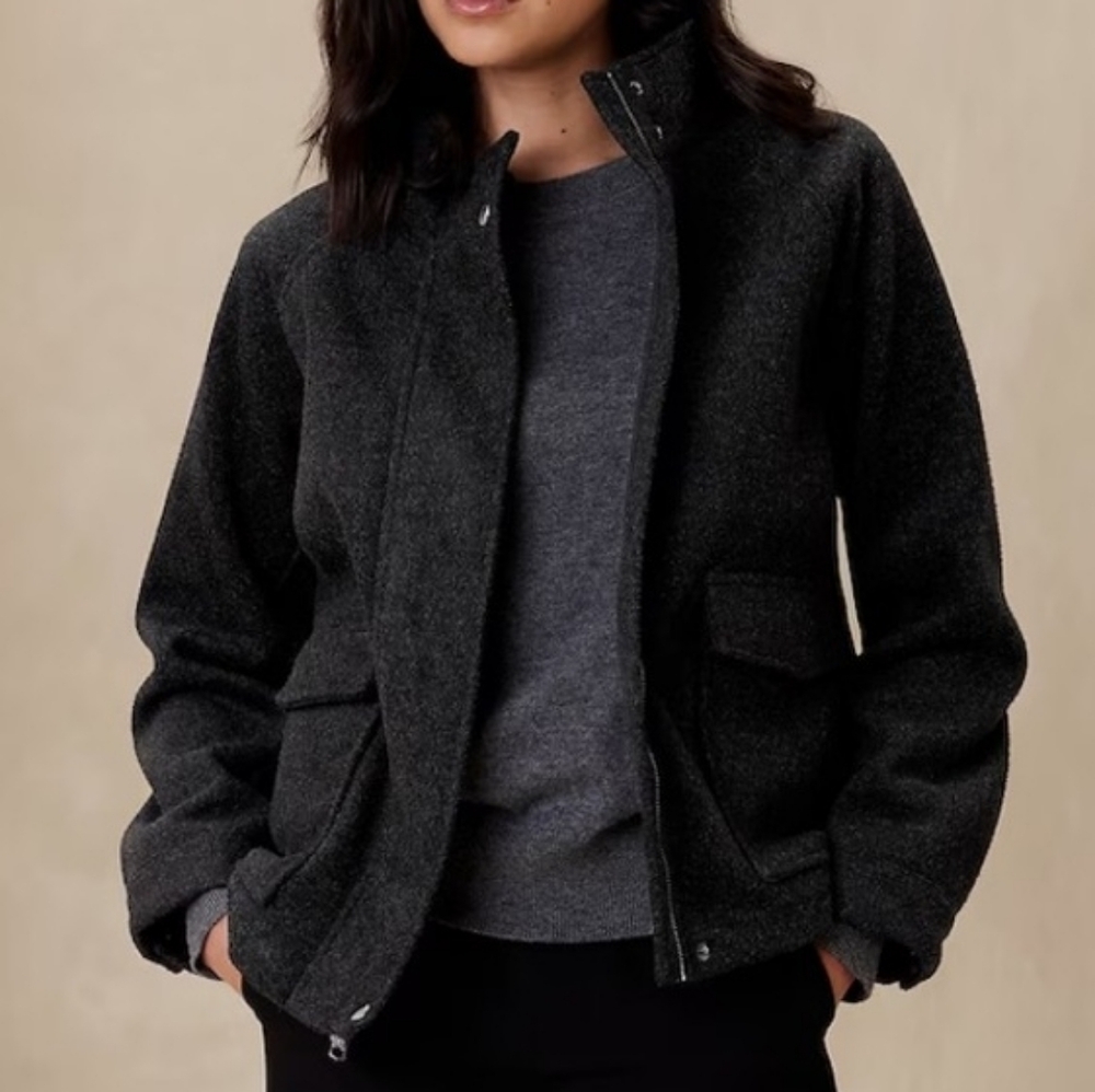 NWT! BR Dark Charcoal Jacket